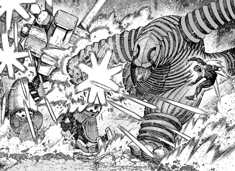 Kaiju Vamola appears and attacks the two aliens.