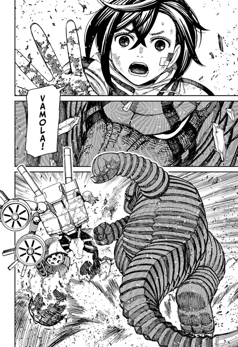 Momo is shocked after seeing Vamola attack the aliens.