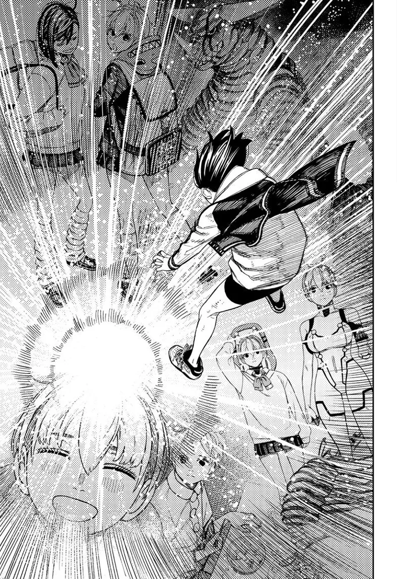 Momo sees Vamola's bright memory with them as she grabs her heart.