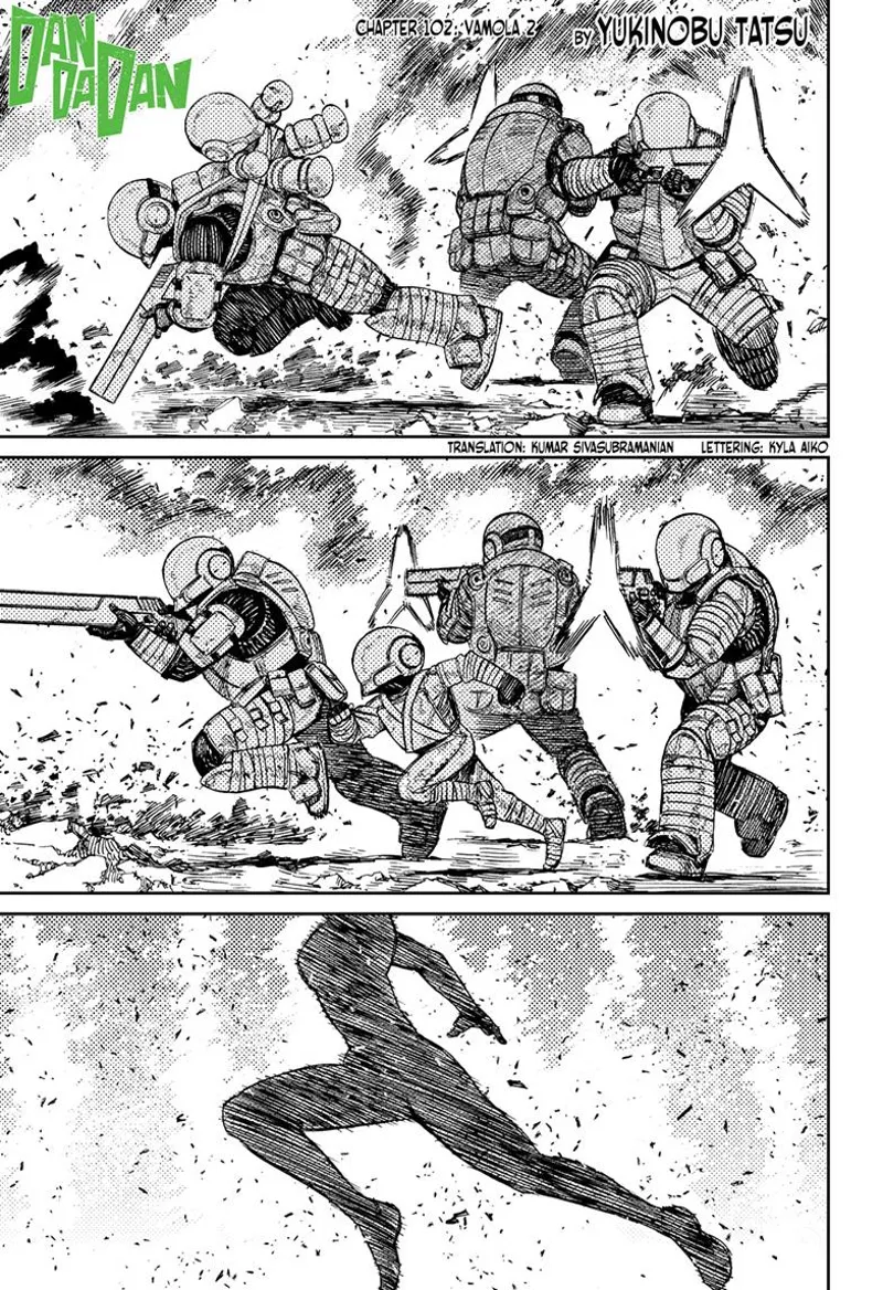 The soldiers run and fight with Vamola, tagging along with them.