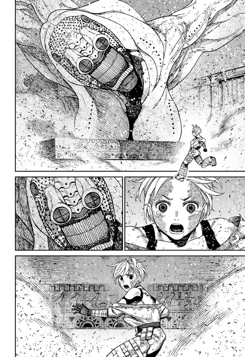 Vamola faces the huge Big Mama. She looks around.