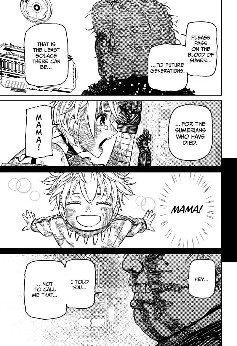 Vamola cries as she watches Ms. Banga, her foster Mama, before she can warp.