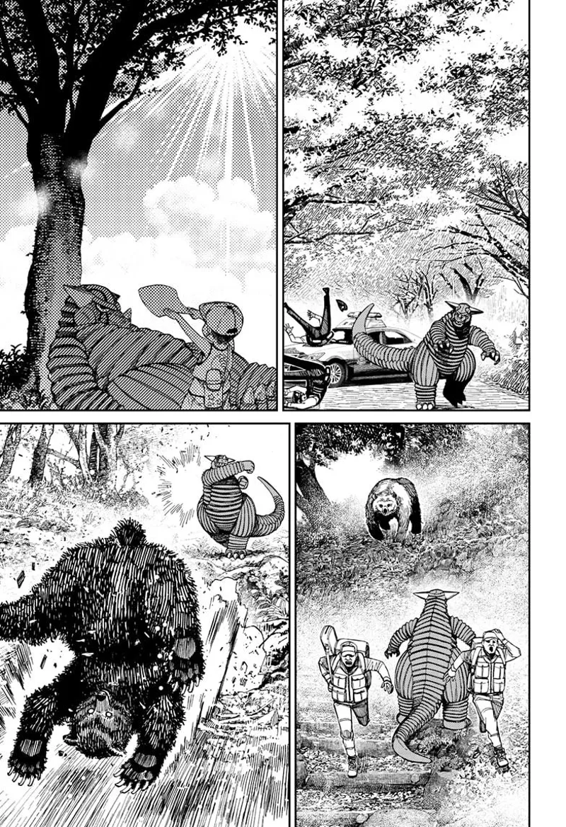 Vamola walks to a forest and punches humans and bears along the way.