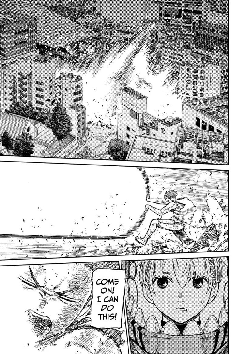 Explosion rocks at the city as Jiji keeps unleashing his Evil Gun. He recalls Vamola.