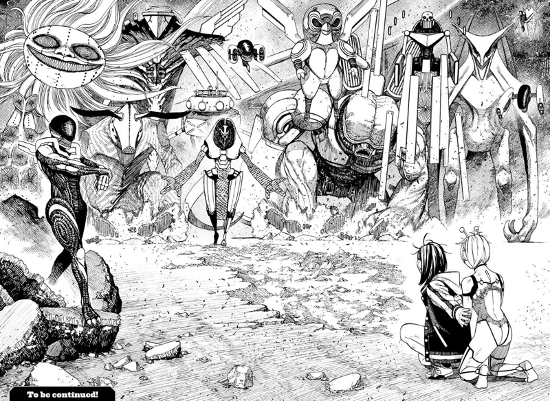 Ten more enemy aliens appear before Momo and Vamola.