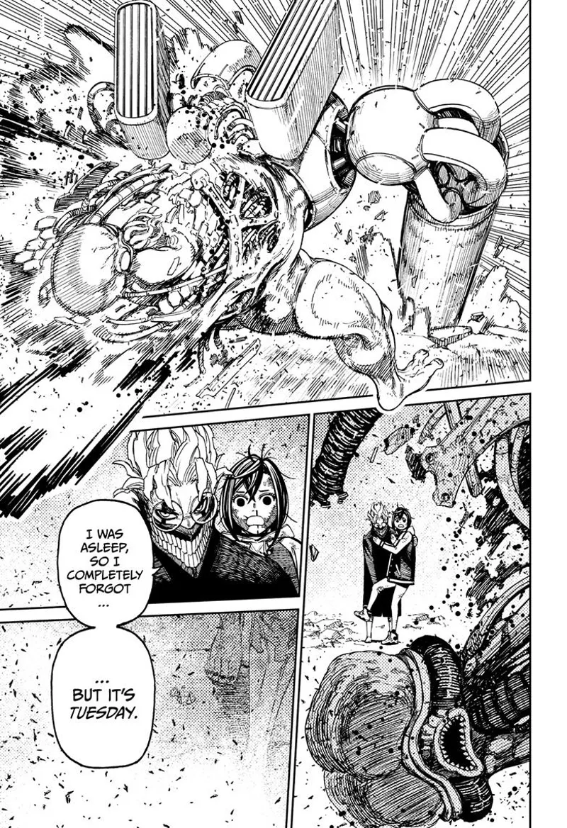 One of the aliens suddenly gets destroyed in front of them.