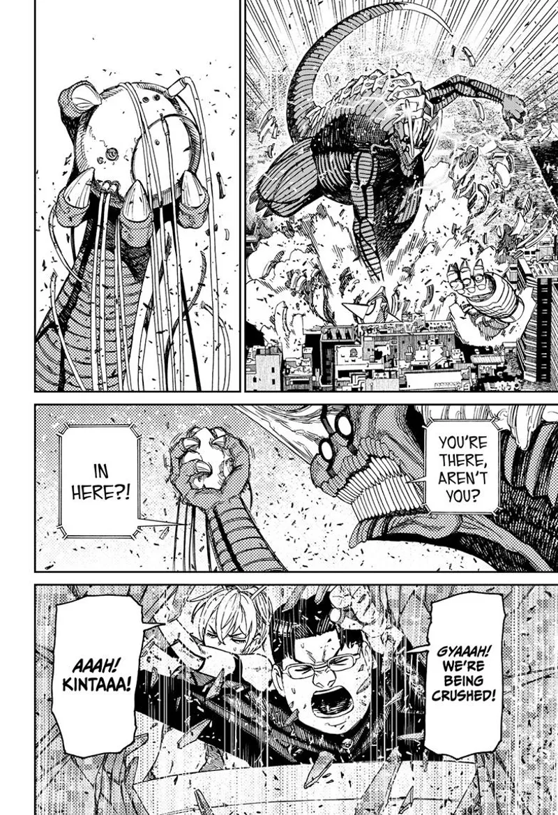 Alien Kaiju destroys Gundam Kinta. He picks up a sphere where Vamola and Kinta are piloting.