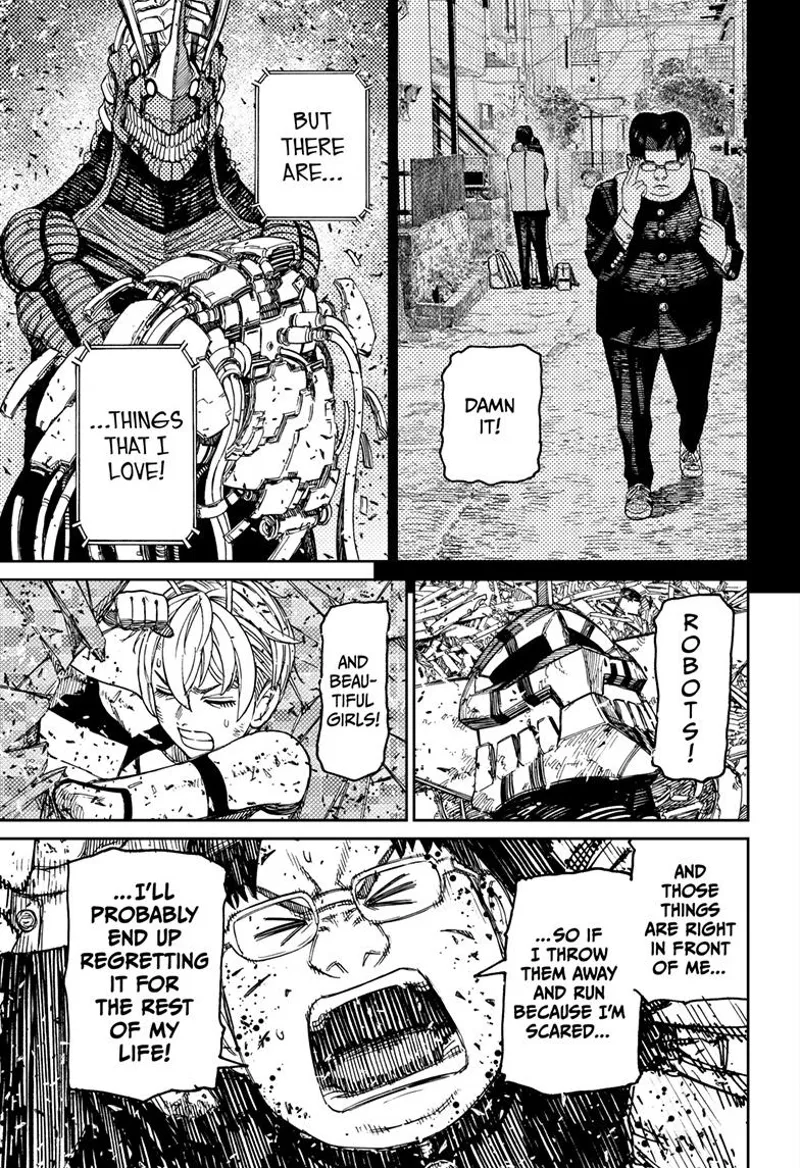 Kinta boldly declares he loves robots and beautiful girls.