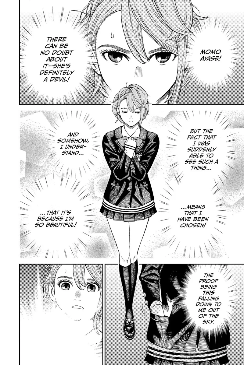 Aira closes her eyes and thinks she has been chosen. She opens them back and picks something from her pocket.