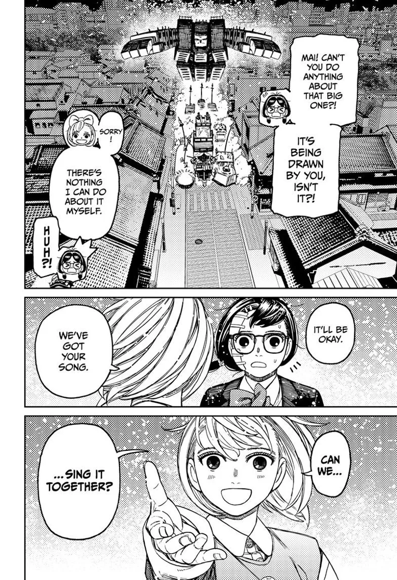 Mai smiles and tells Rin they can sing together.