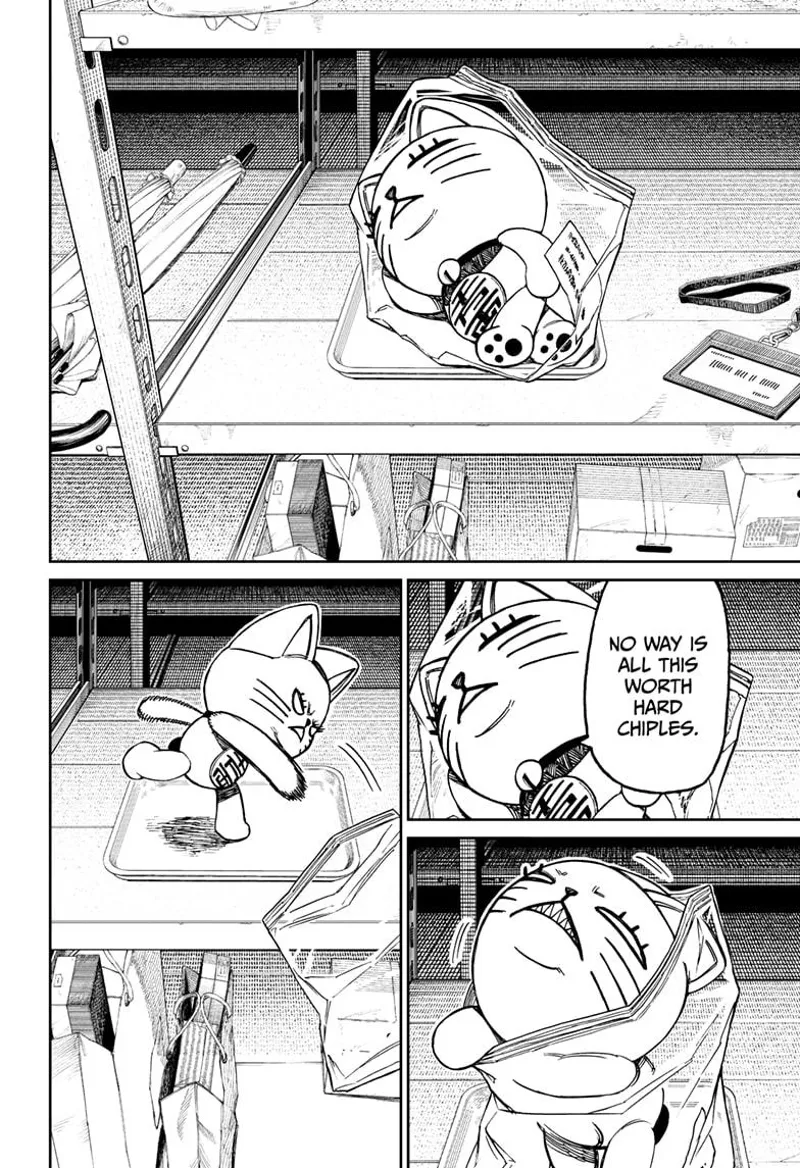 Turbo Granny comes out of the plastic bag.