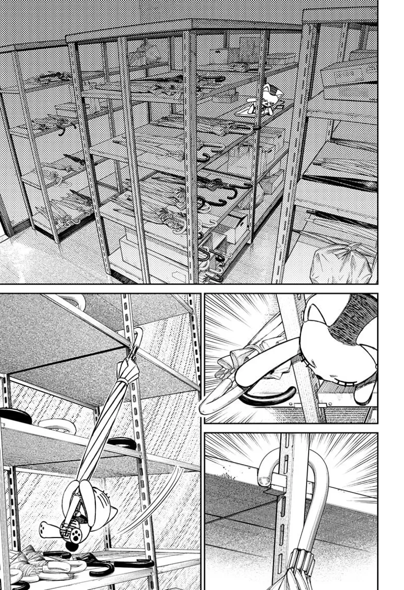 Turbo Granny hooks an umbrella so she can go down.