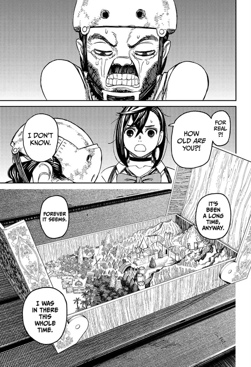 The man cries, recalling that incident. Momo asks his age but he couldn't remember.