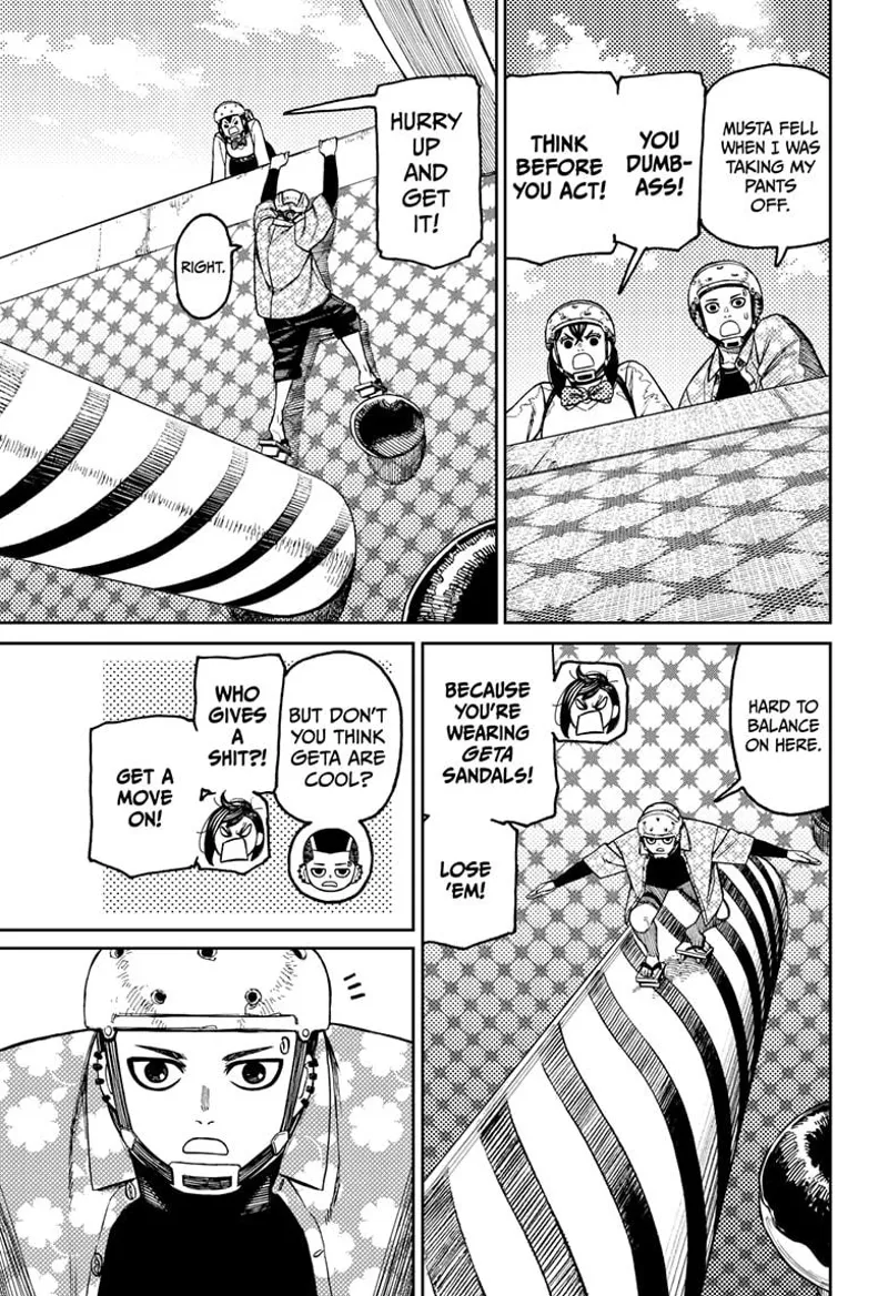 Zuma goes down the round candy bridge to get the golden ball.