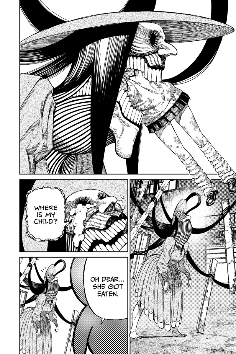 Acrobatic Silky eats Momo whole. She cries, looking for her child. Turbo Granny sees what just happened.