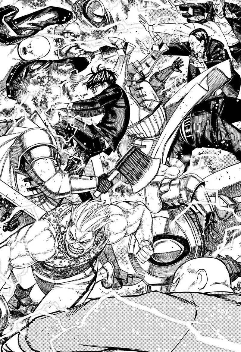 The thugs use mage powers and easily defeat the enemy warriors in an epic clash.