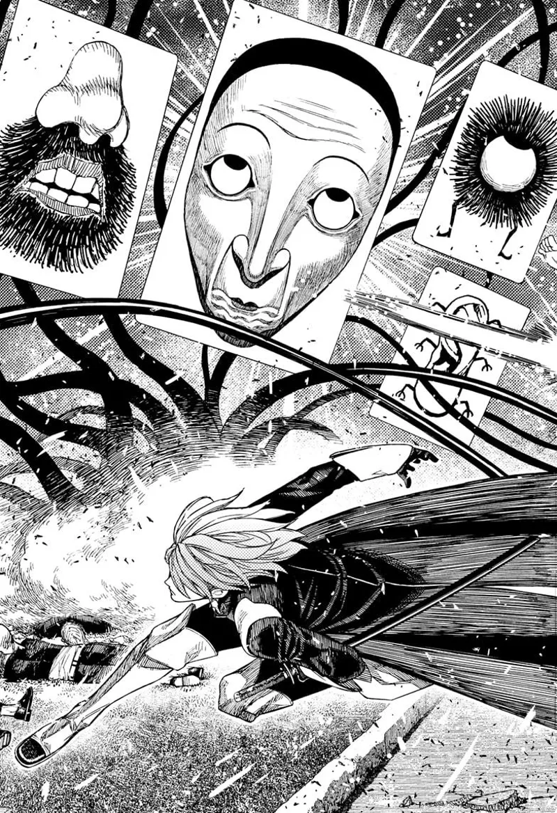 Count Saint-Germain keeps dodging and slashing Fairy-Tale Card.