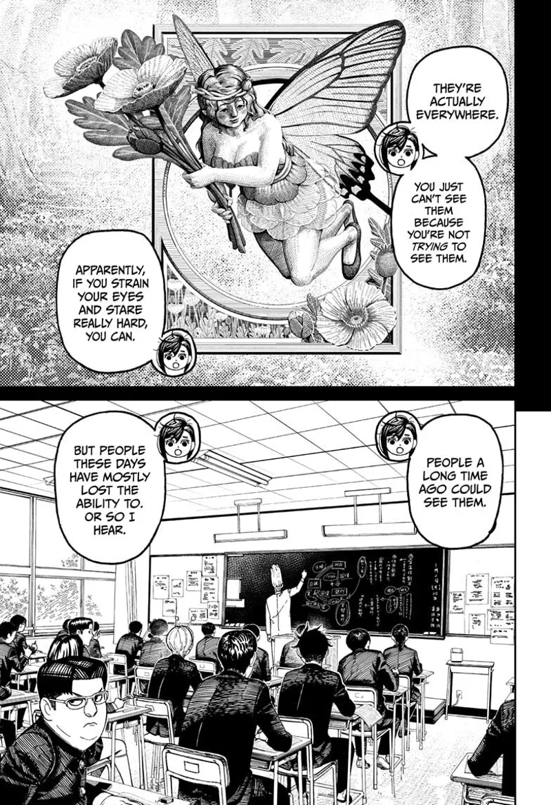 Momo recalls the people of long ago could see fairies, but today, they no longer have that ability.