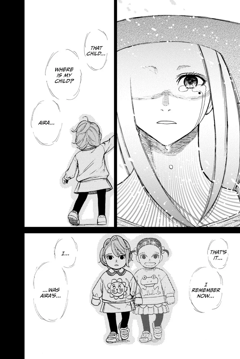 Acro-Silky cries upon seeing young Aira, and she remembers her very own child.