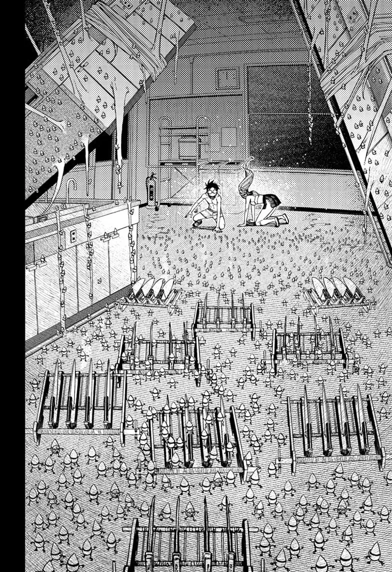 More knives are aimed at them while being surrounded by millions of pygmies.