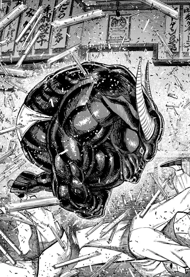 A huge, extremely muscular bull with a black body appears and dashes, curling like a cannonball.