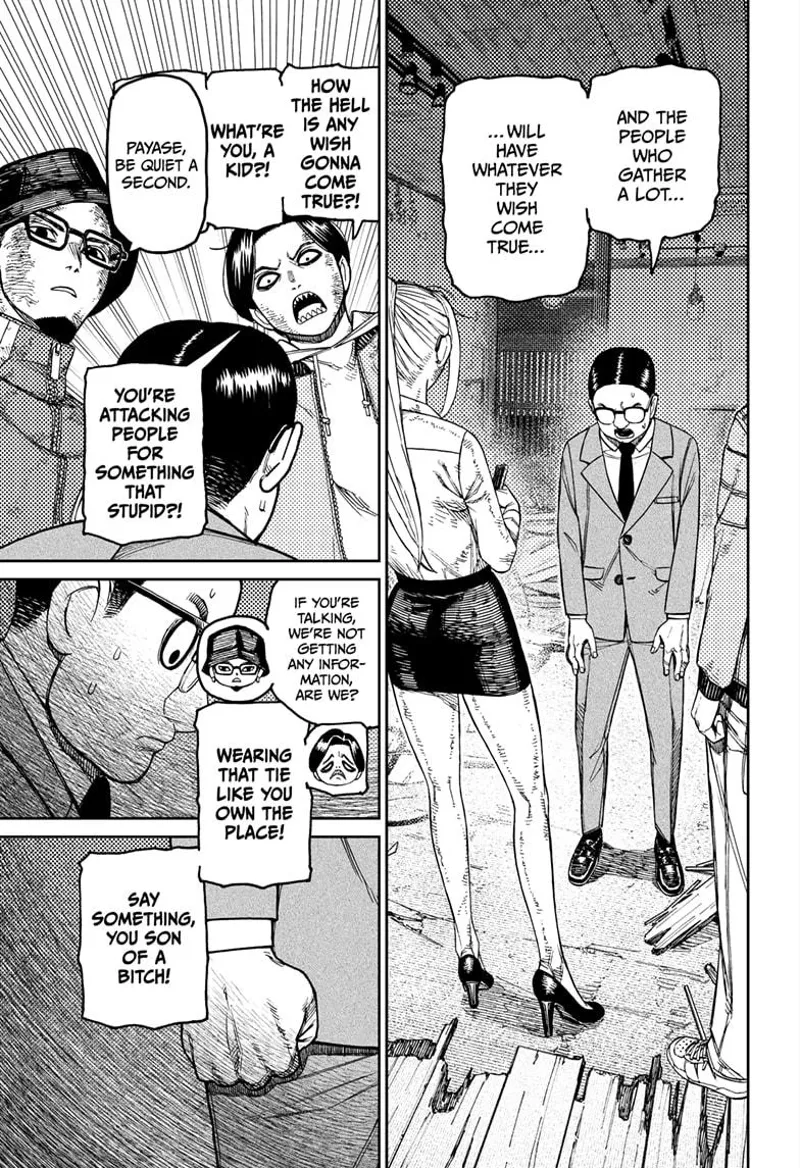 Kashimot calms Payase down to extract more information from their captive opponent.