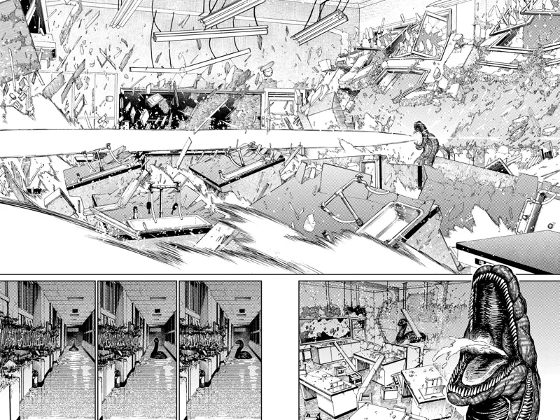 The monster fires a powerful blast and obliterates everything in sight.