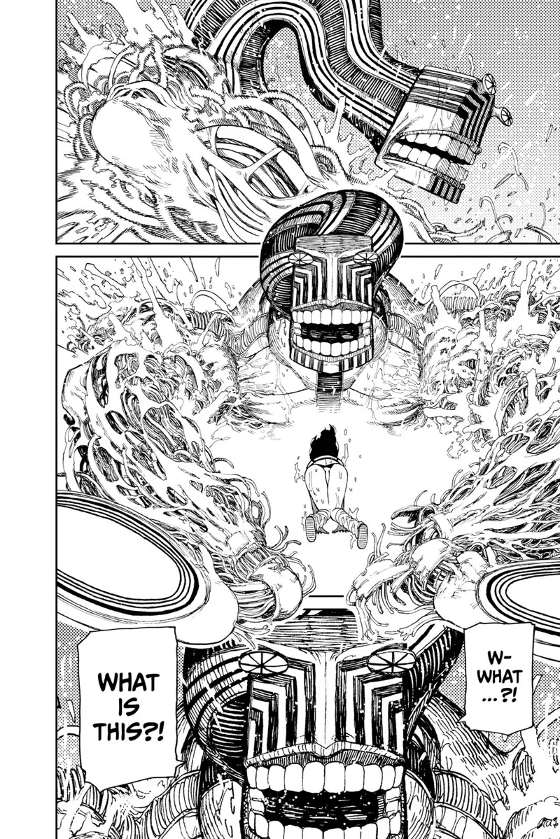 The monster's arms suddenly start breaking, and it wonders why.