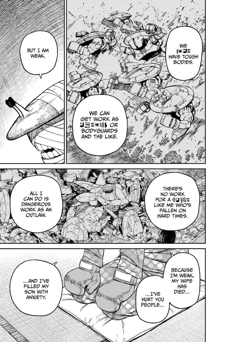 Monster boxer Kappa recalls his past experiences and failures, his fellows, being a bodyguard, and working as an outlaw.