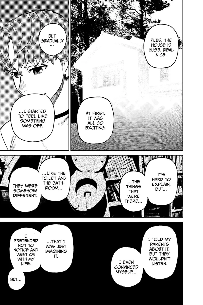 At first, Jiji recalls their new house was exciting, but something weird happened.