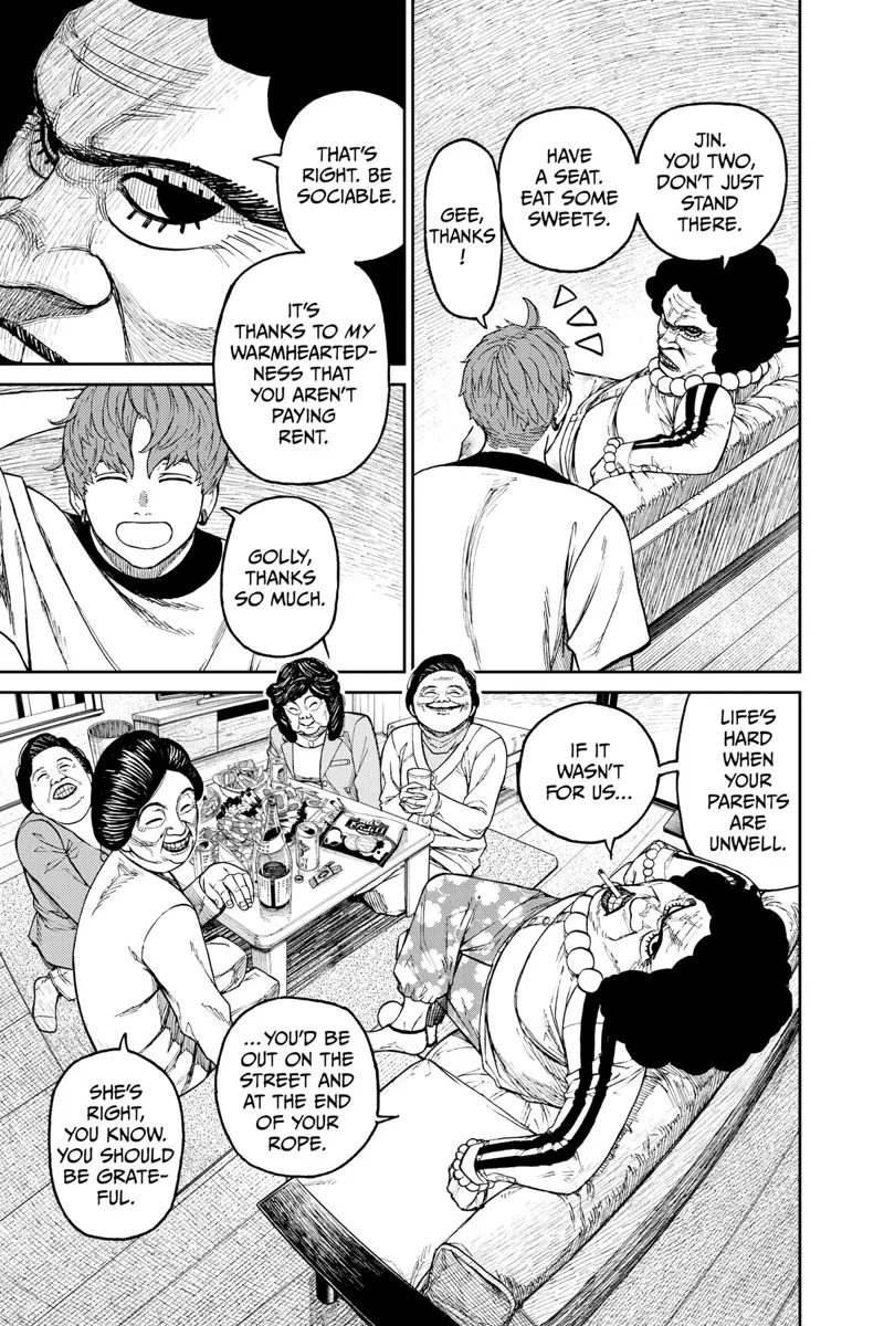 One of the women reveals she's the one paying Jiji's rent and that he should be thankful.