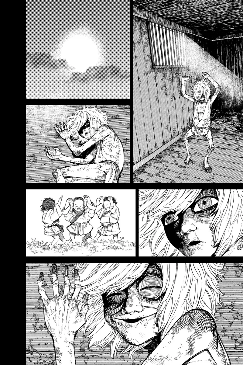 The kid is thin and starts dancing, mimicking the three kids.