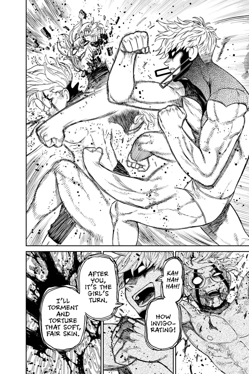 Jiji keeps punching Okarun.