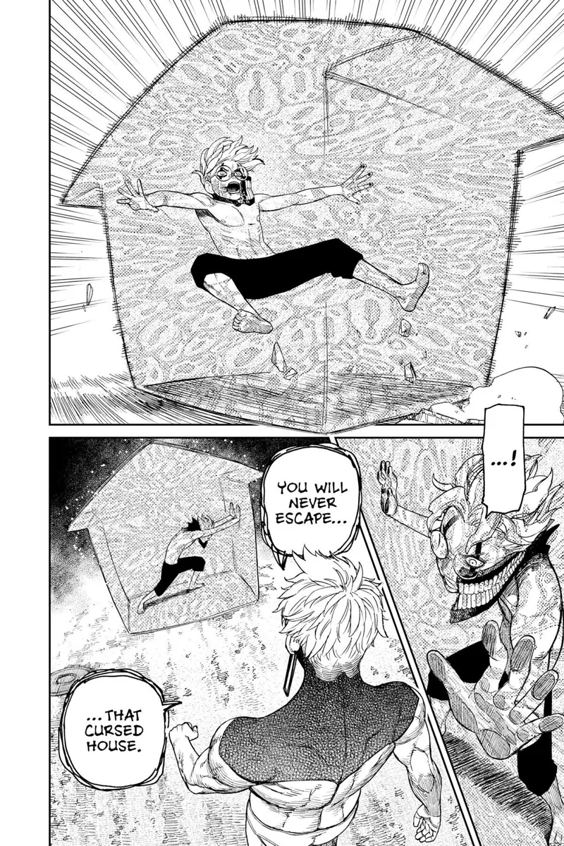 Okarun is trapped inside a cursed house, and he can't get free.