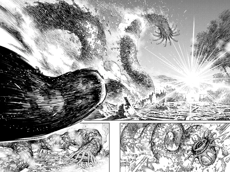 The Mongolian Death Worm squirms after being exposed to the sun. It slowly disintegrates and collapses.