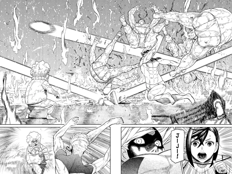 Cursed Jiji appears with his spirit balls and attacks the Kito Family.