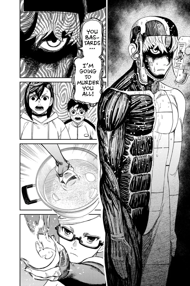 Jiji turns back to cursed Jiji, who wants to attack them. Momo and Okarun are shocked.