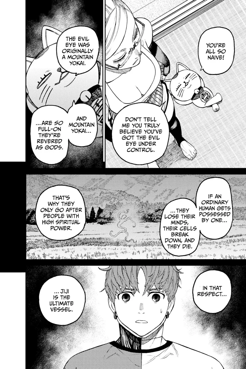 Turbo Granny reveals that the Evel Eye was originally a mountain Yokai revered as gods, and Jiji is the ultimate vessel.