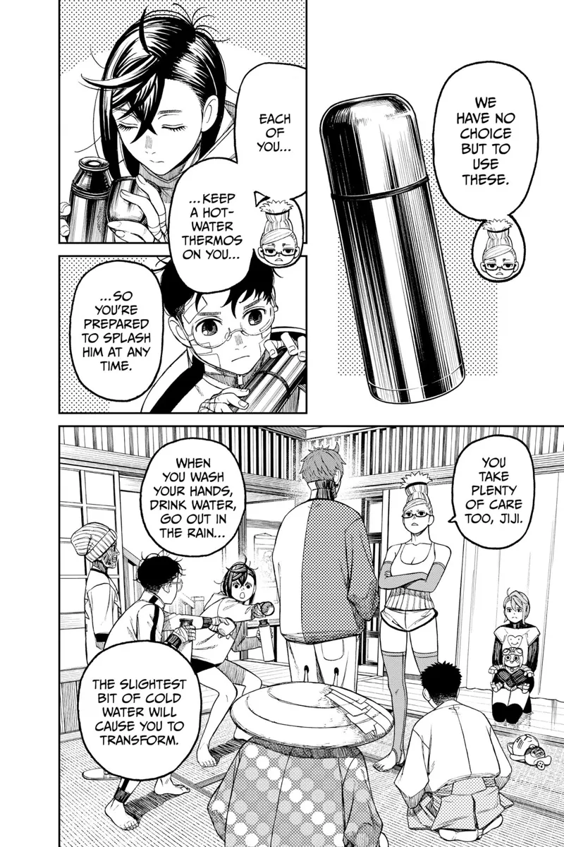 Grandma tells Jiji to be extra careful as the slightest cold will transform him into the Evil Eye.