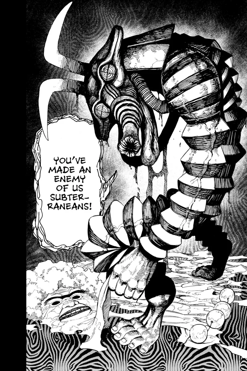 Naki Kito shows her true form, an ugly creature called the Subterraneans.