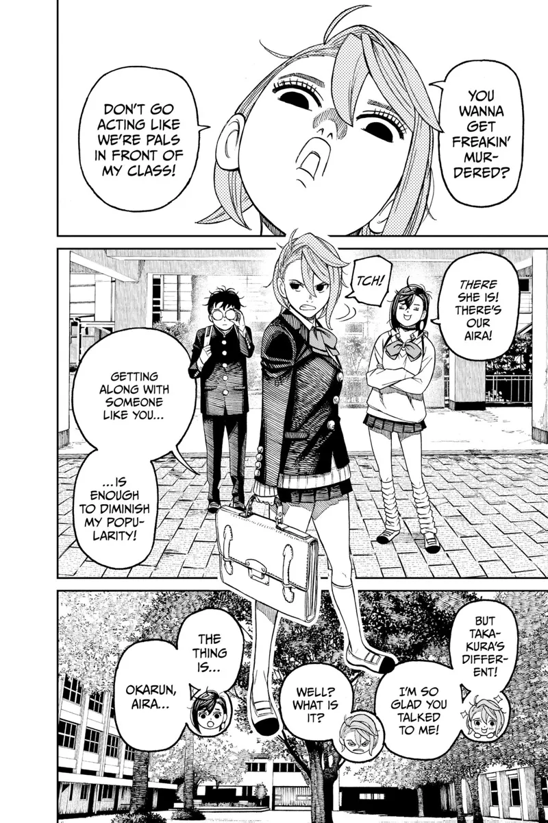 Okarun and Momo manage to bring Aira with them.