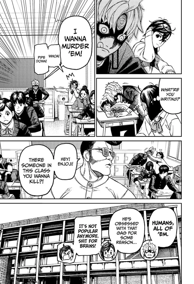 Evil Eye suddenly exclaims he wants to defeat all humans after his teacher asks him something.