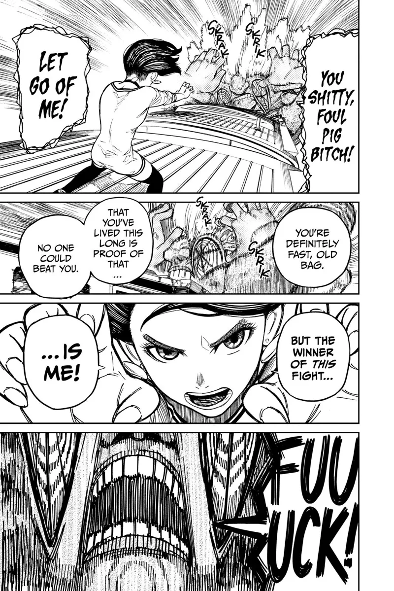 Momo grabs Turbo Granny using her telekinesis. Turbo Granny screams!!