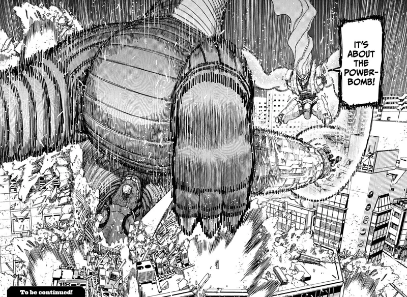 With Momo piloting it, the robot smashes the Kaiju to the ground!