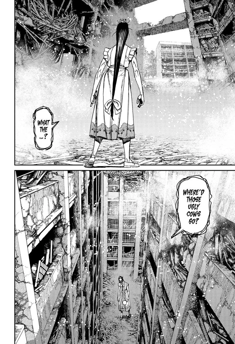 The ugly ghost lady wonders where the two girls went after suddenly disappearing.