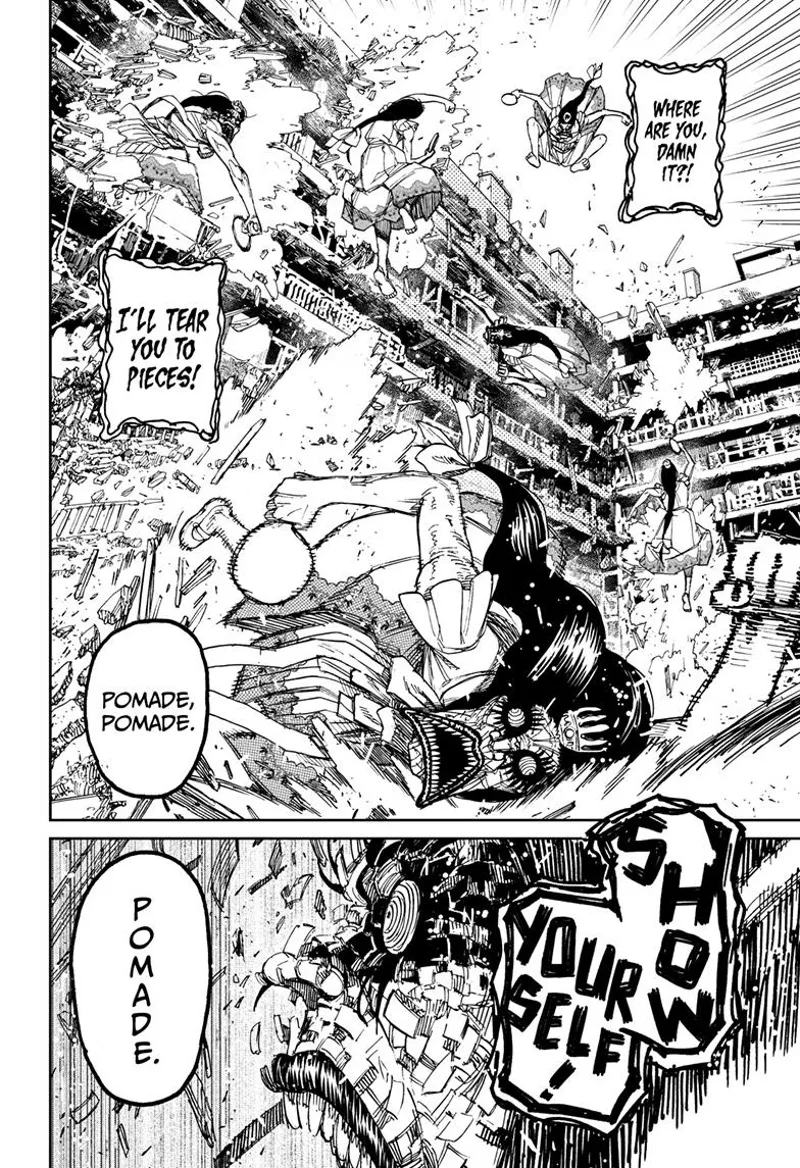 The ugly ghost lady goes on a rampage as she looks for the chanting. She starts dissipating.