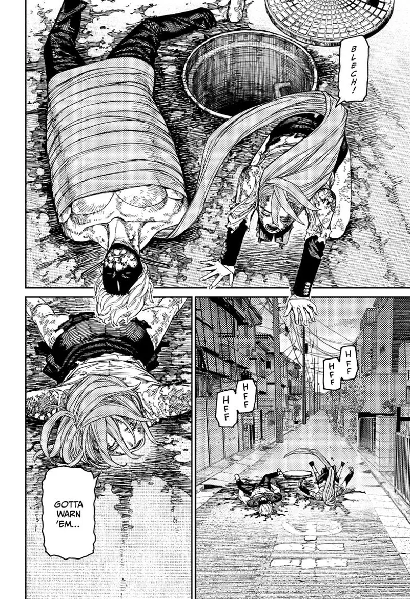 Aira comes out of the manhole, bringing Evil Eye with them. She plans to warn her friends, but she collapses.