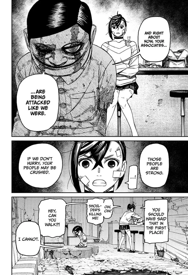 The scar-faced Serpoian tells Momo that her friends could also be attacked.