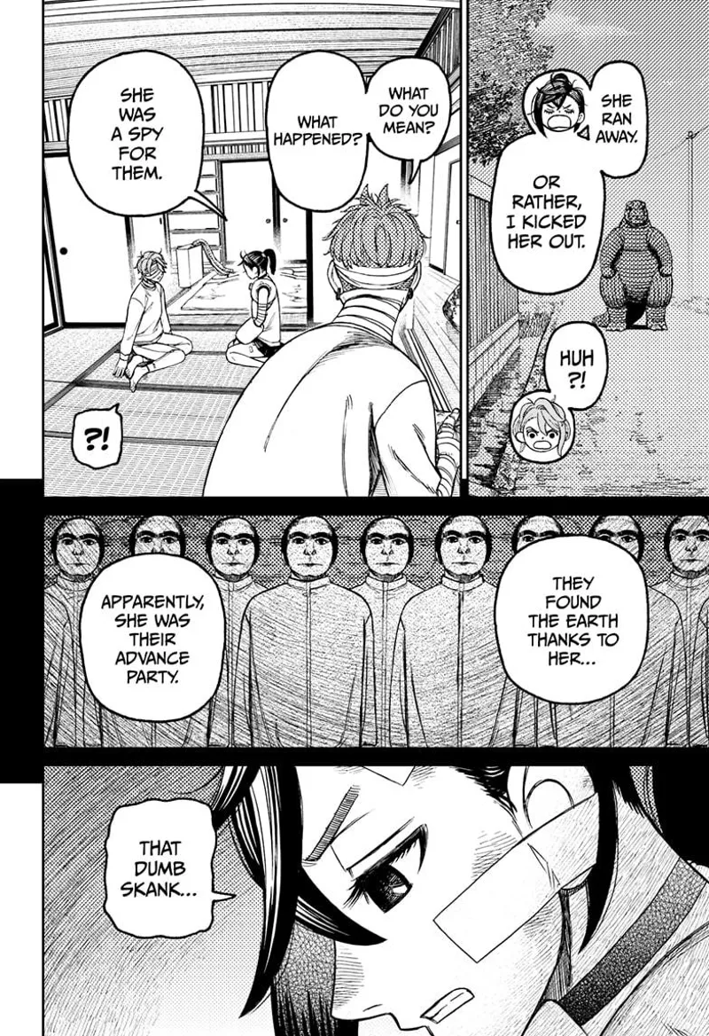 Momo says she kicked out Vamola for being a spy and recalls the weird men attacking her.