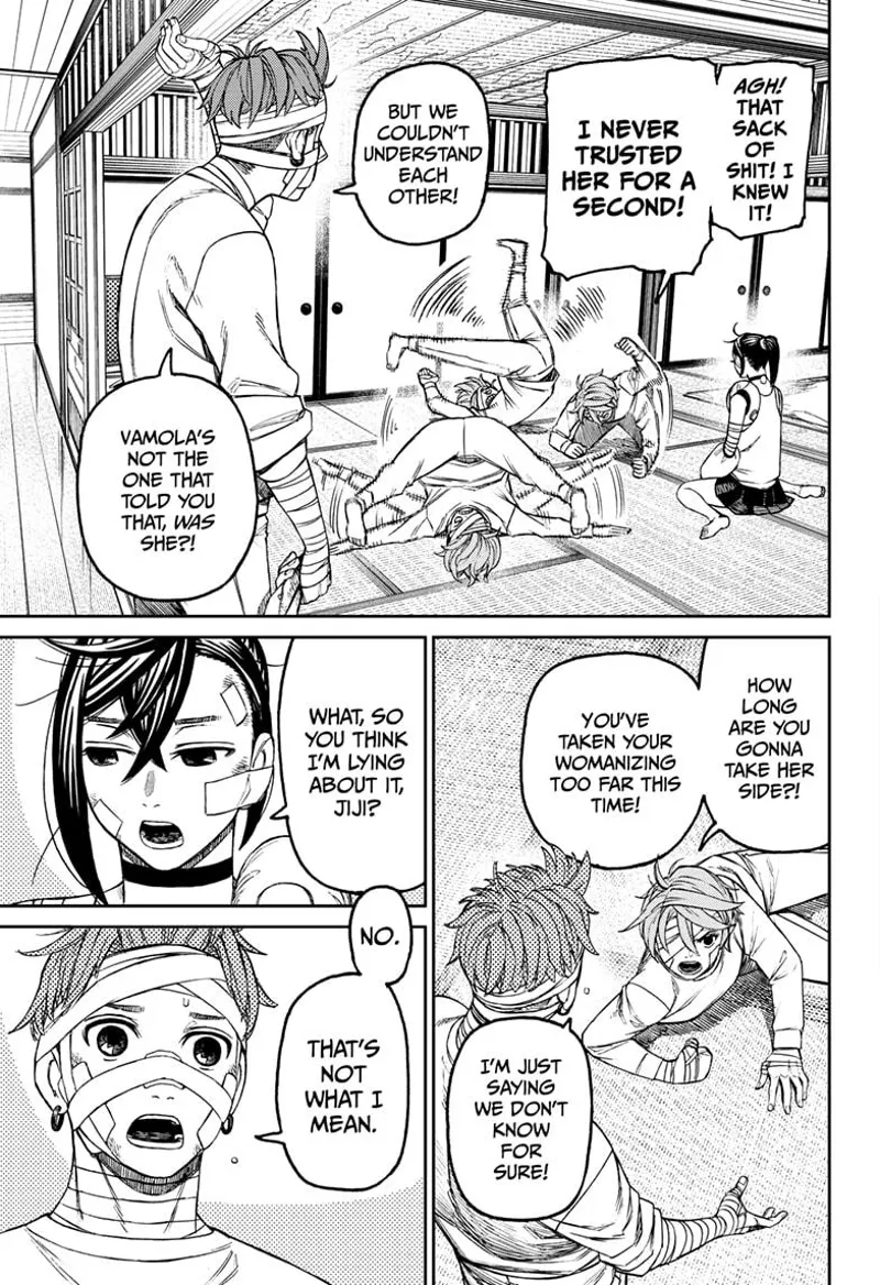 Aira gets crazy rolling on the floor. Jiji says they don't understand Vamola.